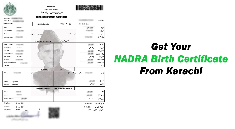 Obtain NADRA Birth Certificate from Karachi | Apply Online
