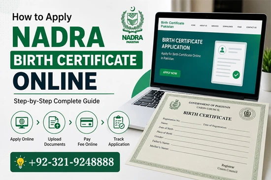 How to apply Nadra Birth Certificate Online in Pakistan